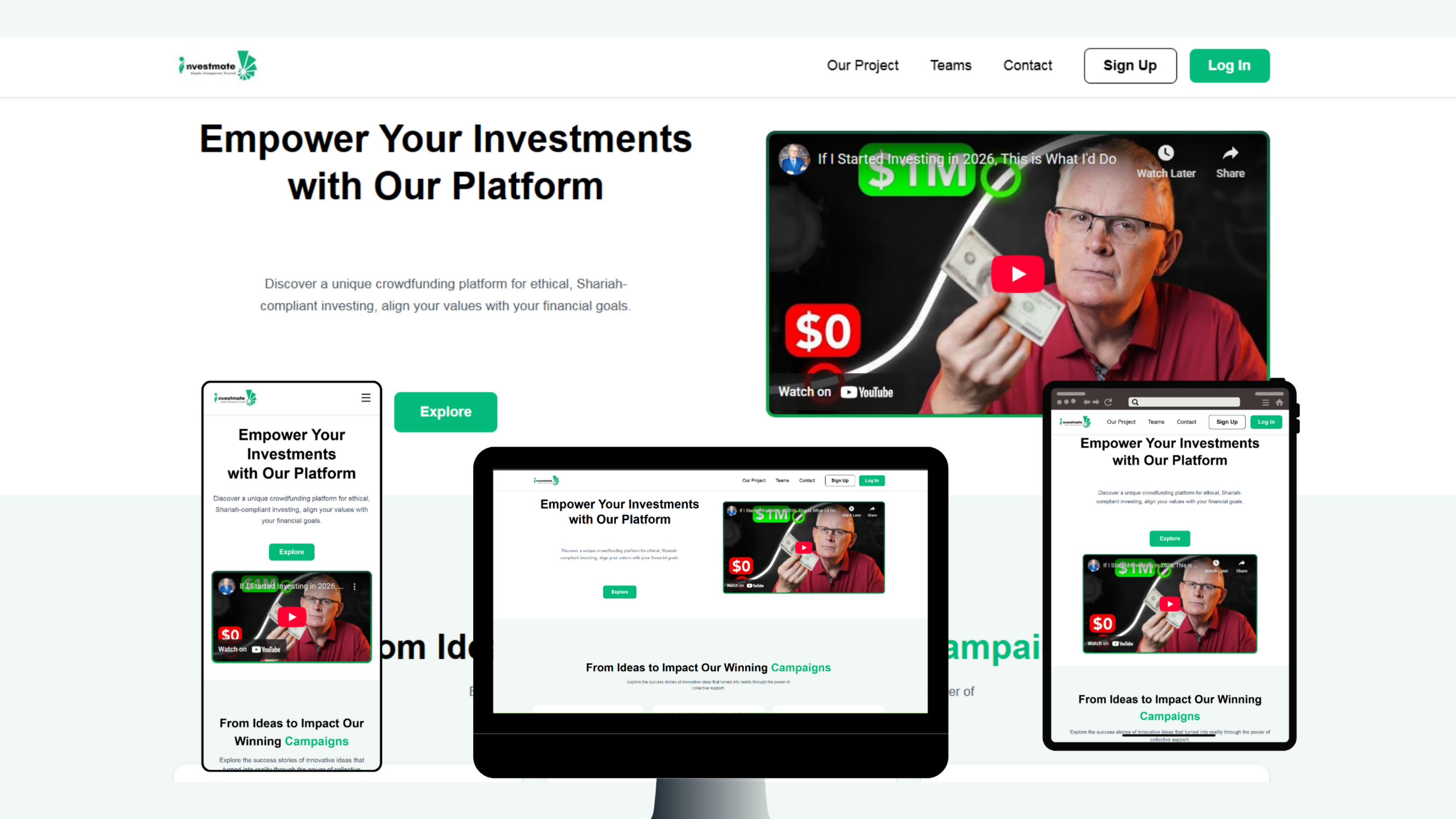 InvestMate – Investment Management Frontend Platform