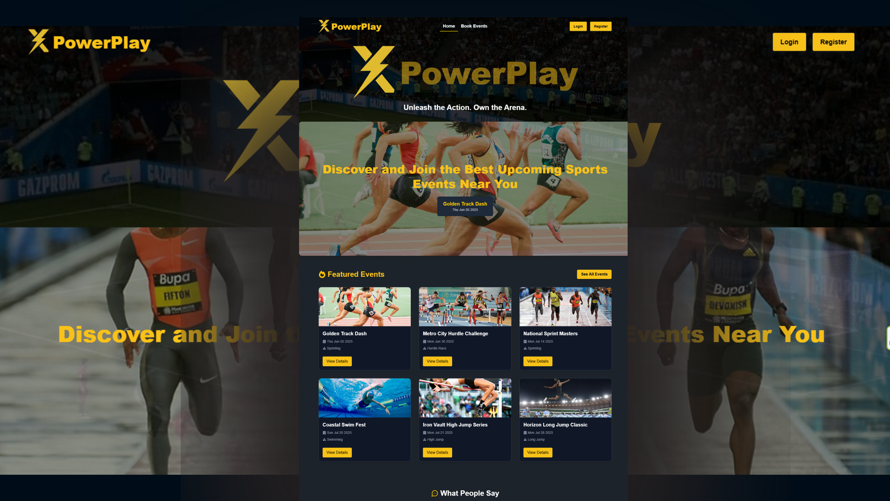 PowerPlay – Athletic Event Platform
