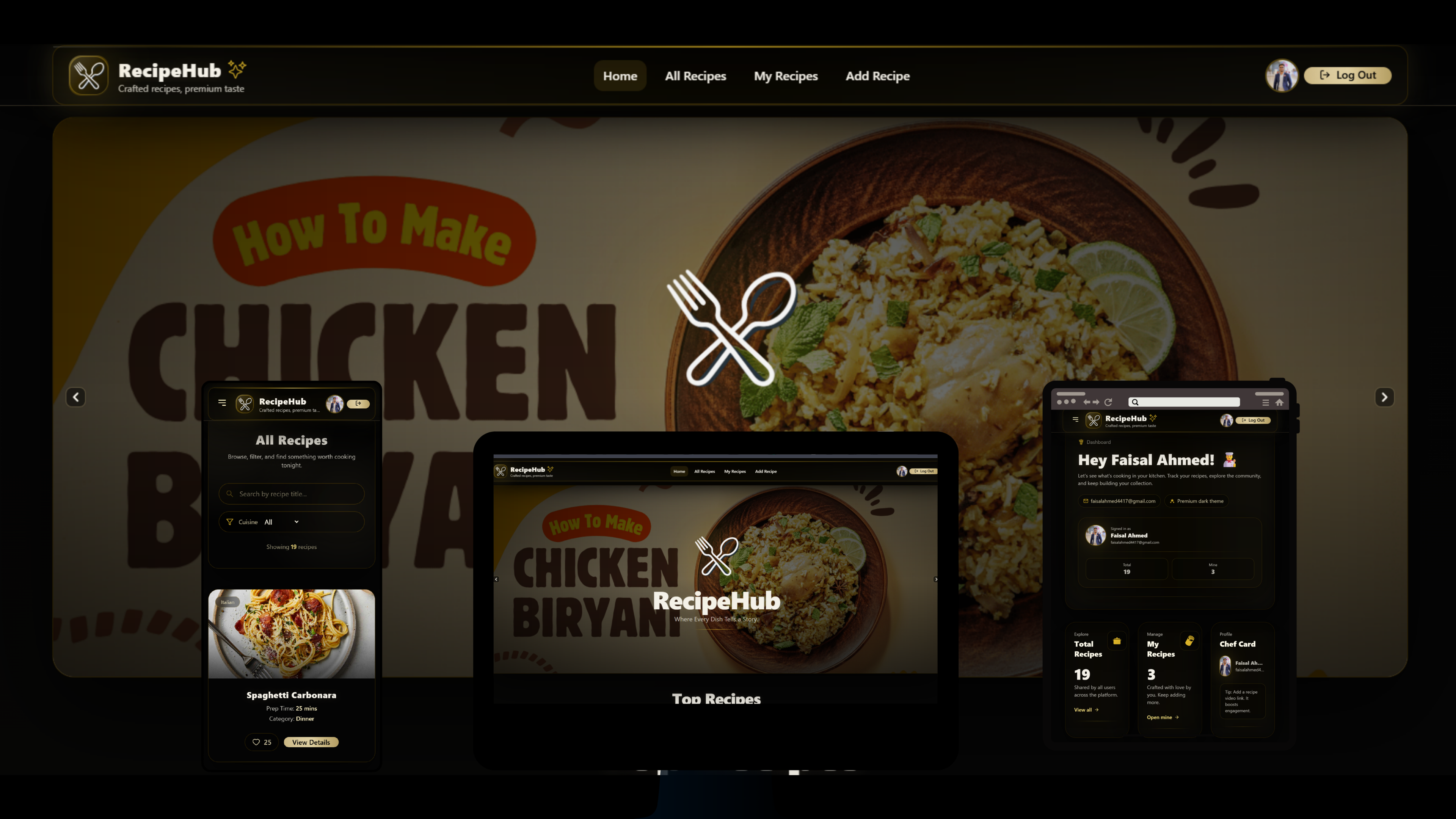 RecipeHub – Enhanced Version of Savorly