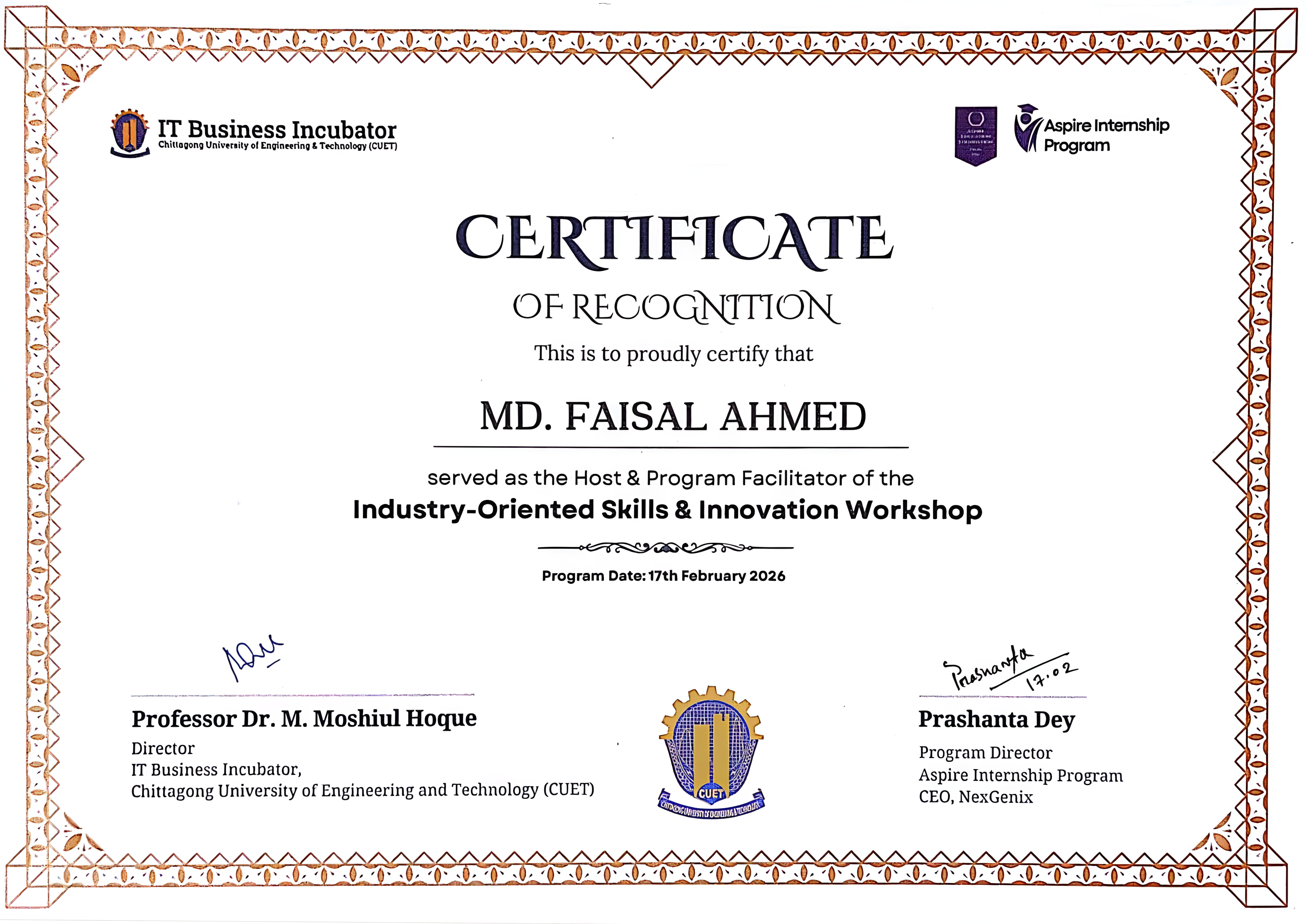 Host & Program Facilitator Certificate